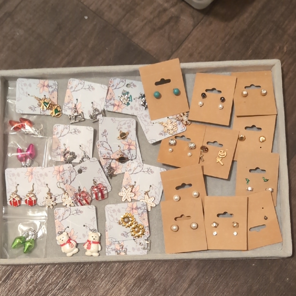 Assorted Earring Bundle With Festive Designs - image 1